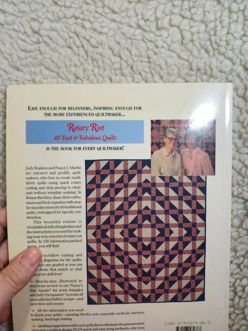 Rotary Riot 40 Fast & Fabulous Quilts Judy Hopkins Nancy J Martin Softcover - Picture 13 of 14